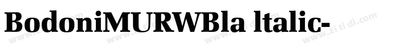 BodoniMURWBla ltalic字体转换